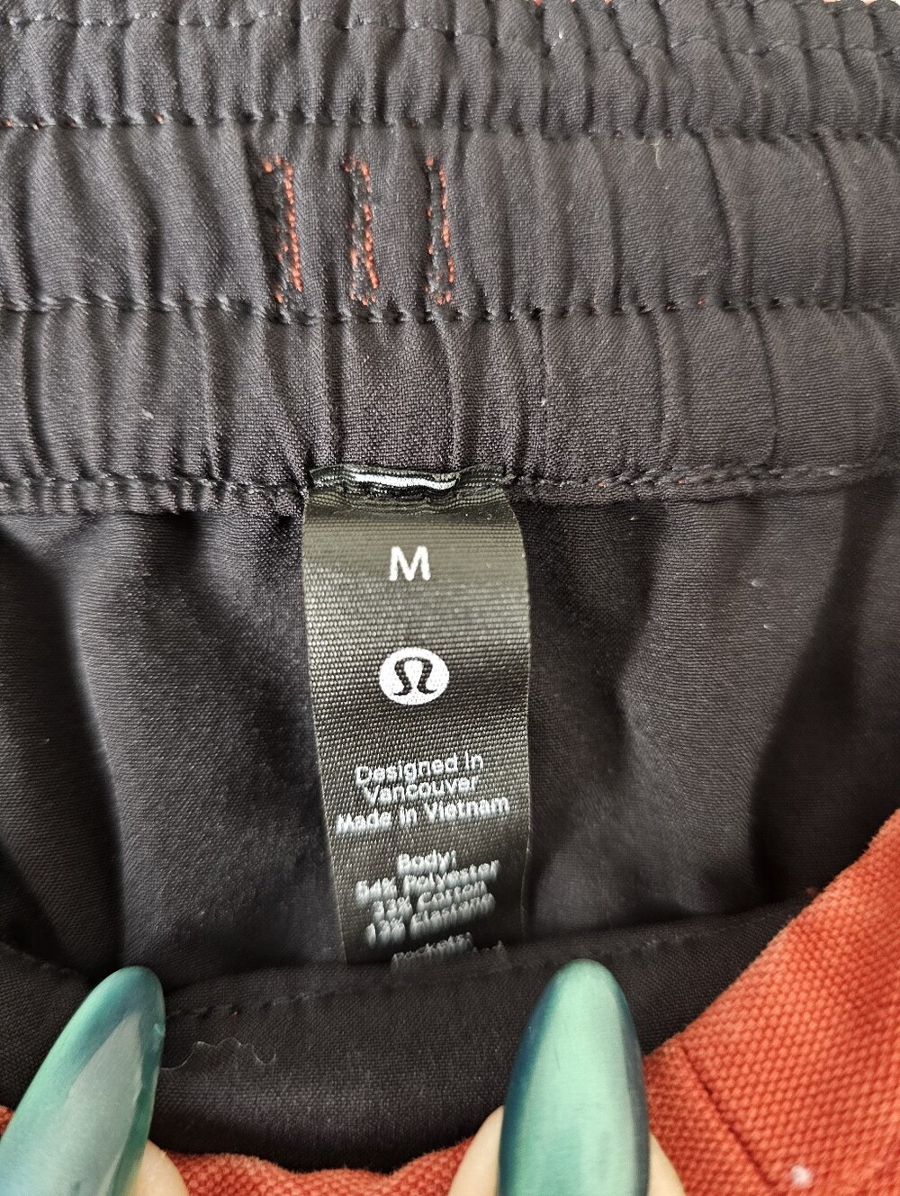 Lululemon Bowline Pants M Mens Rust Orange Terracotta Utilitech Drawstring Casua - Picture 6 of 11